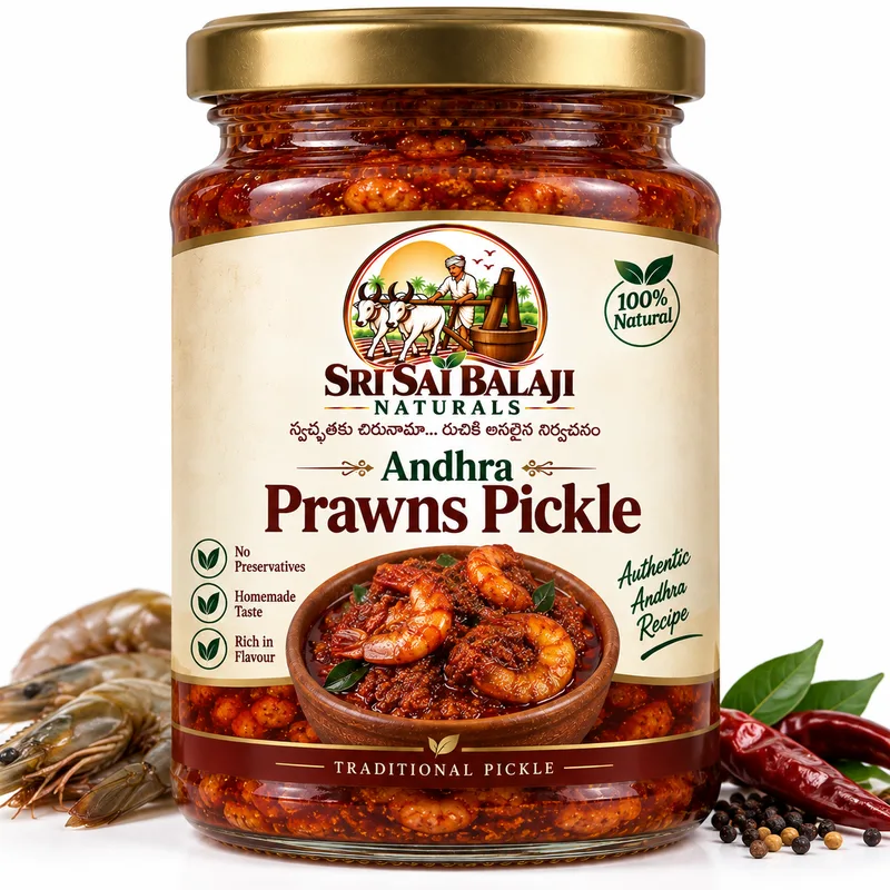 Andhra prawns pickle from Sri Sai Balaji Naturals, Vijayawada